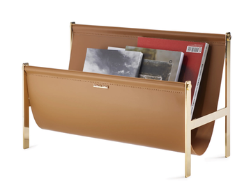 Magazine rack - Tanned leather magazine rack by Opinion Ciatti - view 2